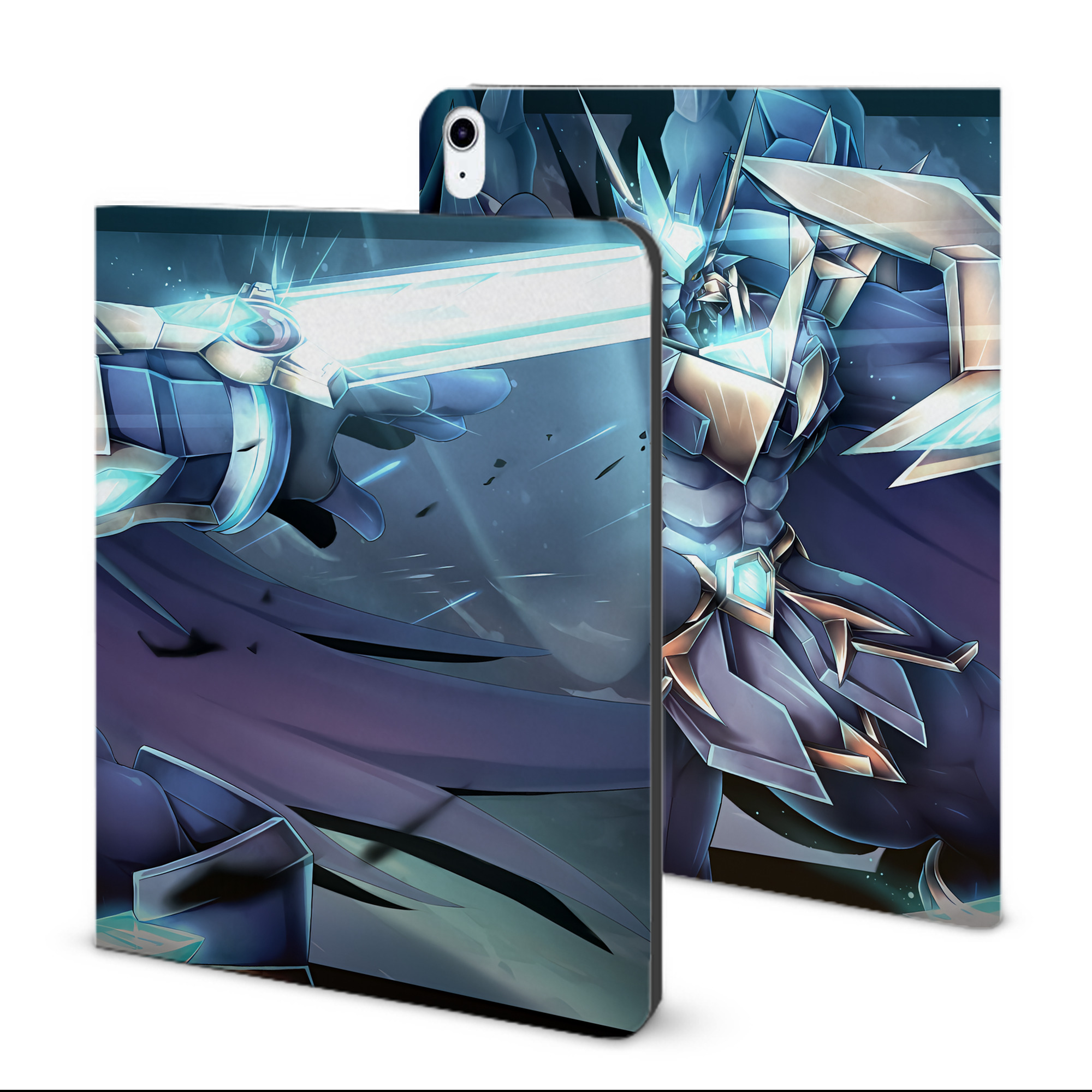 （画像用） Digimon デジタルモンスター/デジモン IPad ケース ブック型 PUレザー TPU 耐衝撃 軽量 薄型 ペン収納なし 全面保護 IPad 各モデル対応
